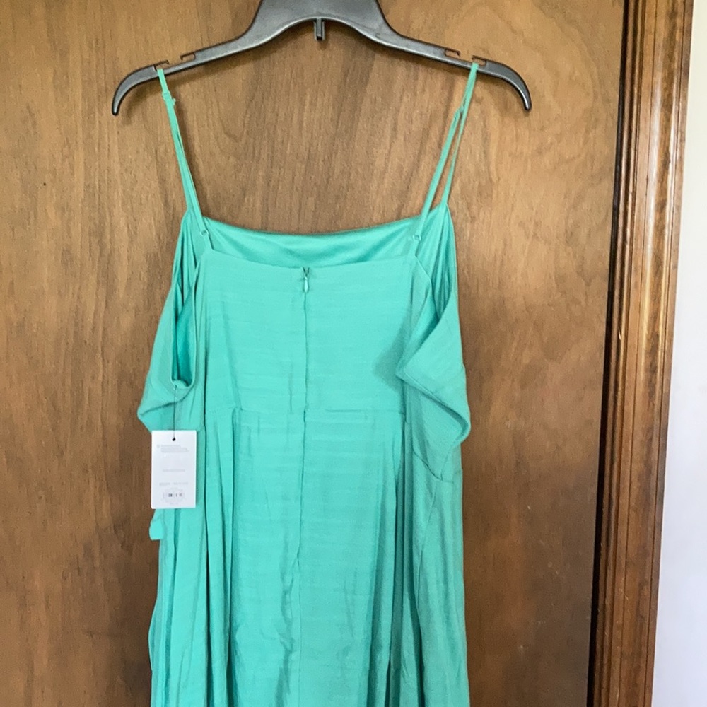Nine West side tie green mini dress size XXL - Picture 6 of 17